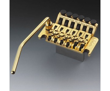 吉他零件系列- Schaller Floyd Rose 電吉他鍍金色大搖座整組(大搖桿系統)【唐尼樂器】