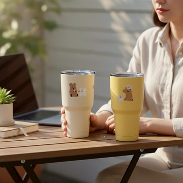 【Norns】DINOTAENG不鏽鋼保溫保冷杯-Norns Original Design 呆萌町 QUOKKA & BOBO 冰霸杯 酷涼杯 飲料杯