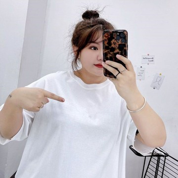 【XL-8XL大尺碼】👩短袖t恤 大尺碼女裝150公斤印花   超肥特大碼2-300斤胖妹妹純色短袖T恤男女寬鬆