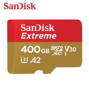 SanDisk Extreme 400G A2 V3 UHS-I U3 microSDXC 記憶卡 Gopro安卓適用