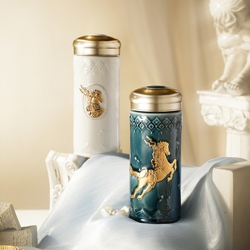 新品預購 | 皇家天馬隨身杯 / 大 / 雙層 / 鎏金 / 2色 330ml