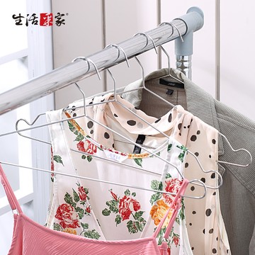 SHCJ 成人衣架10入組43.5cm 台灣製304不鏽鋼 室內外 衣褲洋裝 收納吊掛