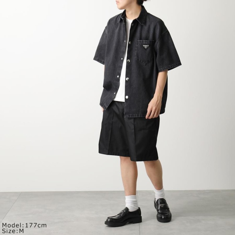 PRADA プラダ デニム 半袖シャツ Denim Short Sleeve Shirt