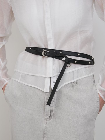 STUD LONG BELT [BLACK]