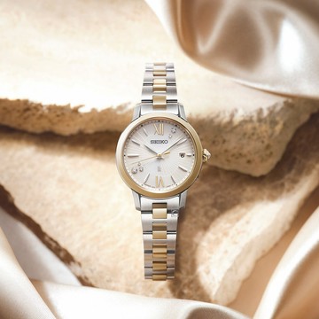 SEIKO 精工錶 LUKIA 聯名限量 星月夜 太陽能腕錶 電波錶 女錶-1B32-0BG0KS.SSVW242J_SK043