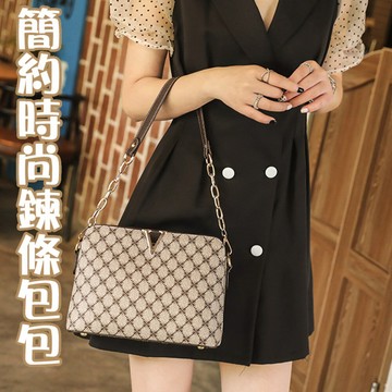 包包女 斜背包 小香風包包 印花貝殼包 單肩包 鏈條包包 小香風包包 百搭鏈條包 菱格鏈條包 338