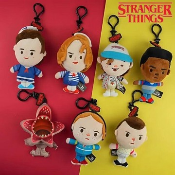 免運🔥本土出貨CINEREPLICAS正版StrangerThings怪奇物語掛件周邊毛絨玩偶公仔鑰