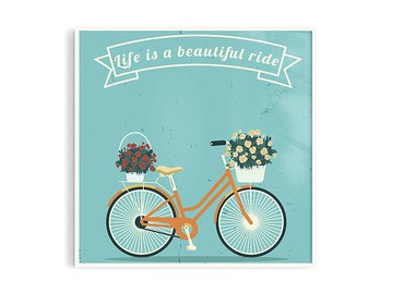 Poster • tw丨Ride/插畫/掛畫/海報/台灣製原木畫框/A4/尺寸可客