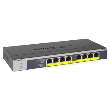 NETGEAR 8埠 Gigabit 123W PoE供電 無網管 金屬殼 網路交換器  GS108PP  1個