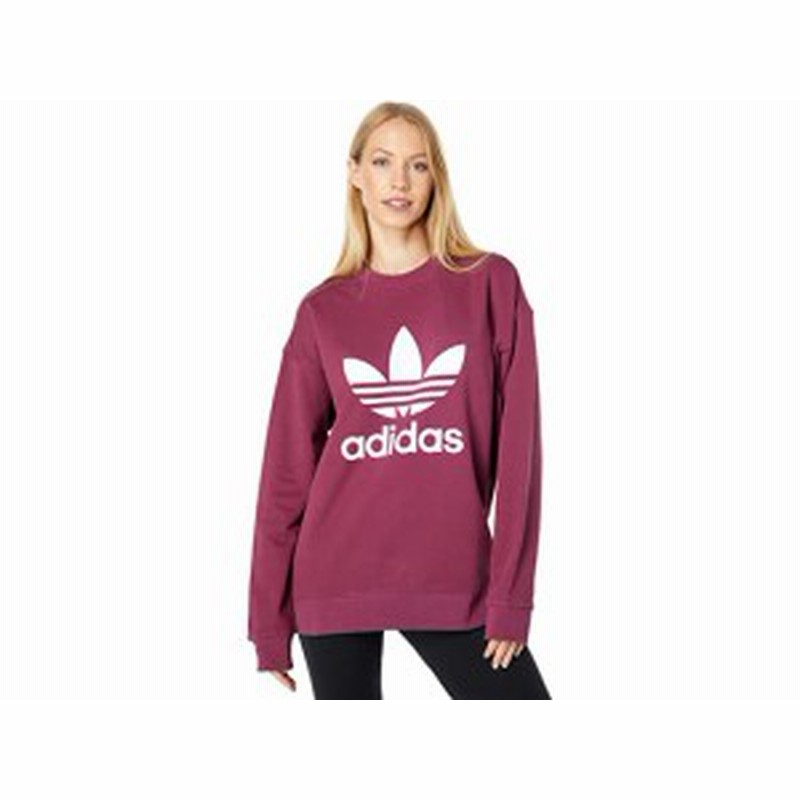 取寄) アディダス オリジナルス レディース トレフォイル クルー スウェットシャツ adidas Originals women Trefoil  Crew Sweatshirt V 通販 LINEポイント最大4.0%GET | LINEショッピング