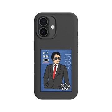 iPhone 16 SolidX 黑 - 老屋顏 Old House Face - 男子西服