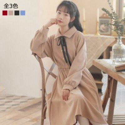 大きいサイズ レトロ クラシカル ロングワンピース 長袖 Aライン ワンピース ロング丈 ワンピース 可愛い 通学 ワンピ レディース ドレス 通販 Lineポイント最大get Lineショッピング
