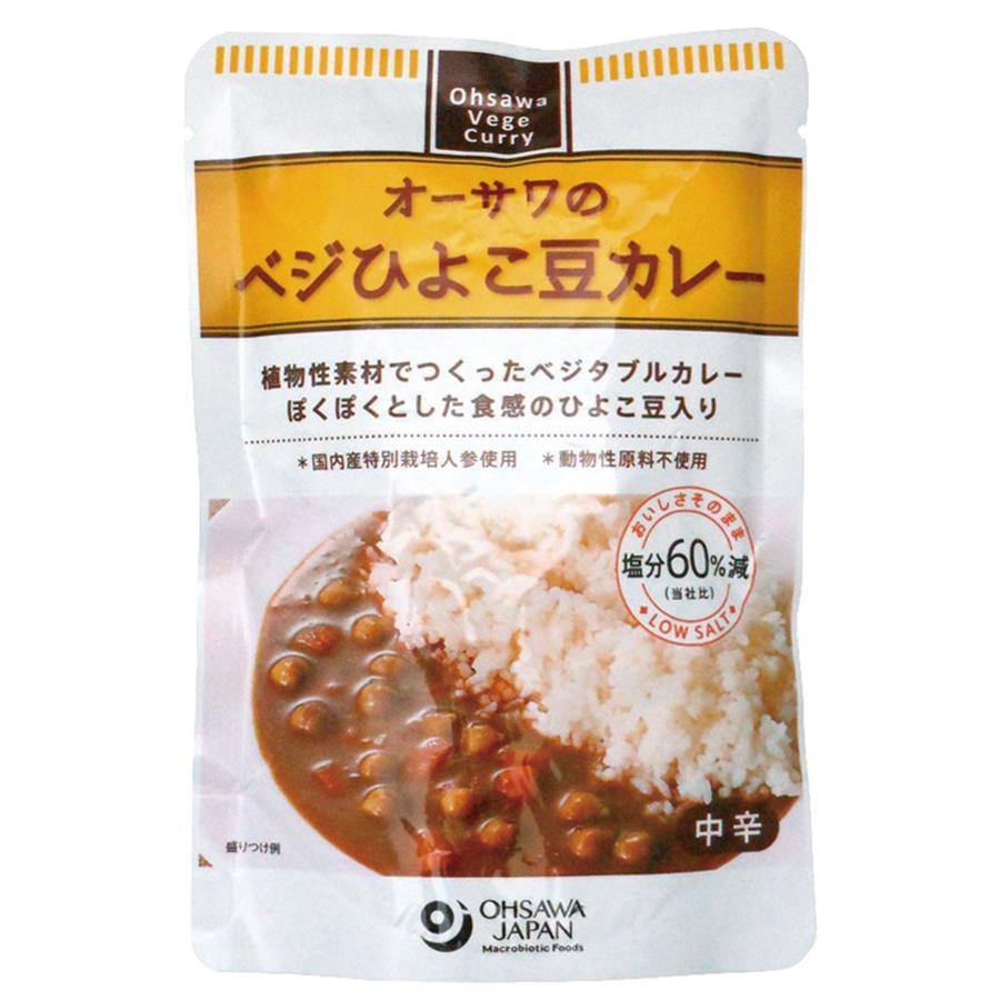 オーサワ オーサワのベジひよこ豆カレー 210g 12袋 送料込