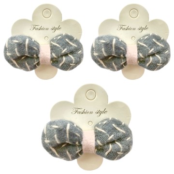 SY 造型壓夾 SY13067 3個  圓蝴蝶 灰色  不適用