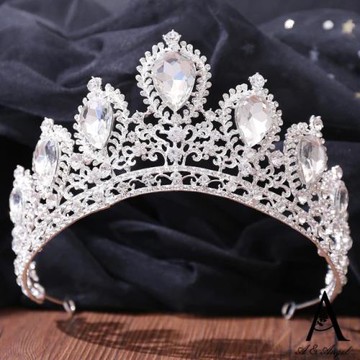 ANGEL 真情眼淚水晶鑽歐式婚禮新娘皇冠髮箍(8色可選)