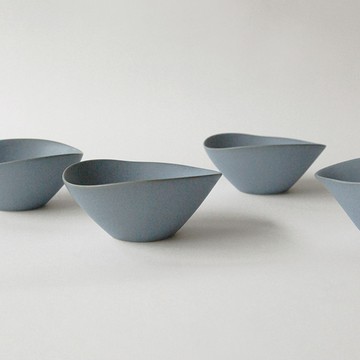 韓國 NR CERAMICS HIN 陶瓷餐碗 青石藍