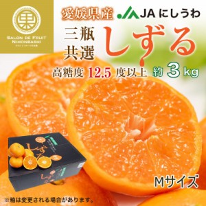 [予約 2023年 11月15日-12月15日の納品] しずる (雫琉)もしくは媛美月 約3kg M 愛媛県産 JAにしうわ 三瓶共選 JA八協共選