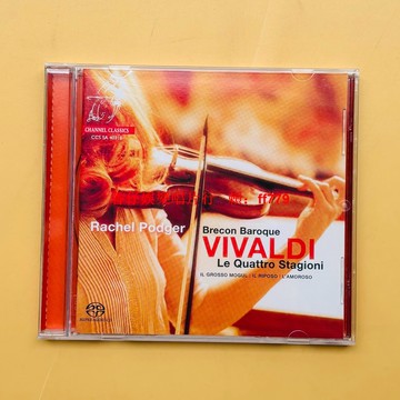 【收藏推薦】維瓦爾第《四季》小提琴演奏 SACD Rachel Podger Brecon Baroque樂團 音質清晰 聲場開闊 Channel Classics 附三首協奏曲