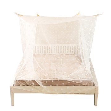 C.G.&C. S.M.C. 凱蕾絲帝 台灣製造加高可站立針織蚊帳 三開門  180 x 200 x 200cm  米白色