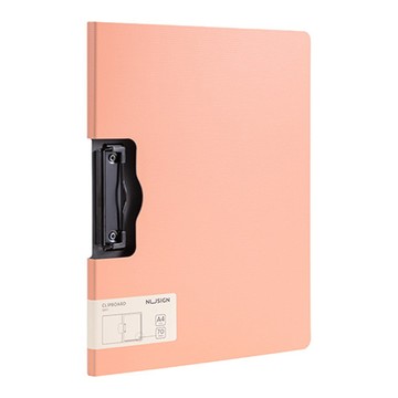 得力Deli NUSIGN折疊板夾/E5011/右中/A4/粉紅色