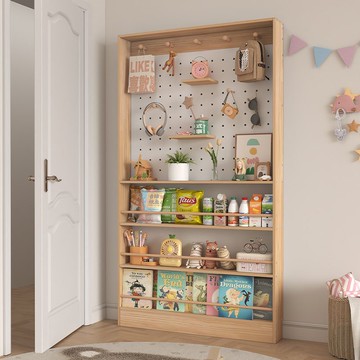 免運 開立發票 廚房置物架 切菜板 微波爐架 落地置物架 碗碟筷收纳 洞洞板書架置物架門后置物夾縫柜落地多層實木壁掛墻上收納洞洞板