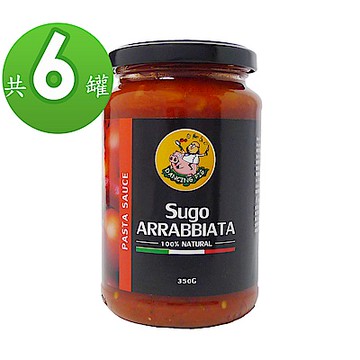 豬跳舞  辣味番茄麵醬 義大利麵醬(350g) 6罐