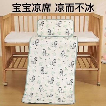 嬰兒涼席可用兒童幼兒園午睡專用席子寶寶專用拼接床冰絲軟席夏季