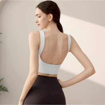 (台灣現貨速發)美背運動內衣 一體式胸墊 不跑杯 固定式胸墊 健身瑜伽跑步 裸空美背 運動內衣 瑜珈內衣 重訓 有氧
