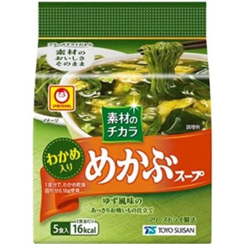 東洋水産 マルちゃん 素材のチカラ めかぶスープ (4.7g×5食)×6袋入