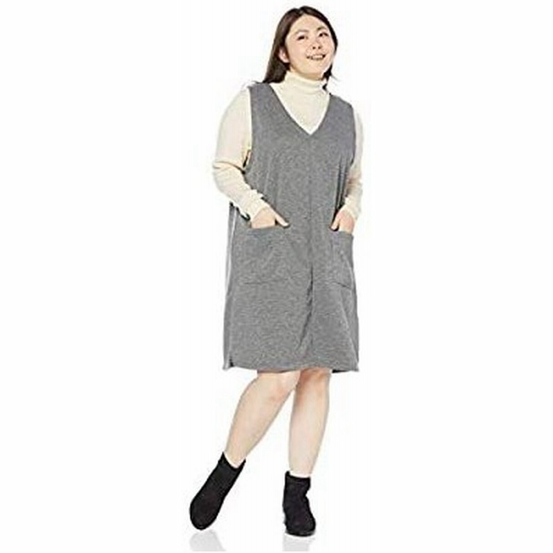 セシール なめらか裏シャギージャンパースカート L 8l プランプ 大きいサイズ Nb 5641 レディース チャコールグレー 日本 4l 日 通販 Lineポイント最大0 5 Get Lineショッピング