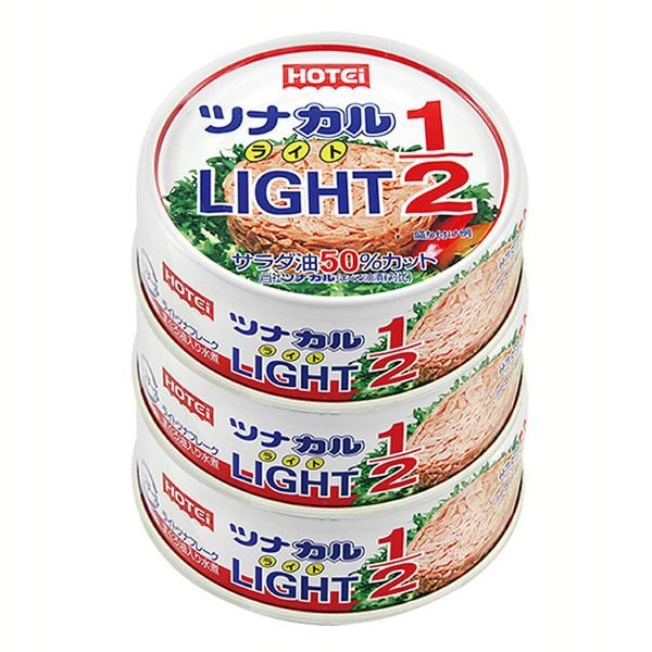 ツナカル LIGHT 1／2 3缶シュリンク ホテイフーズ