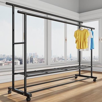 晾衣架落地家用簡易掛衣服家用折疊室內陽臺宿舍衣帽架晾衣服架子