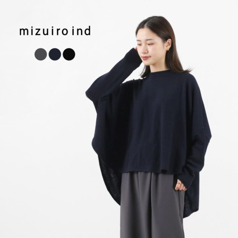 mizuiro ind（ミズイロインド） クルーネック フロントシーム プル