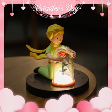 你是我的玫瑰【VIPO】小王子造型夜燈-玫瑰守護者 情人節禮物 浪漫儀式感 夜燈 溫暖 療癒 守護 生日禮 女友 情人節快樂 情人獻禮 1314 甜蜜幸福