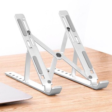 筆電電腦支架鋁合金桌面增高托架散熱器護頸椎折疊底座升降