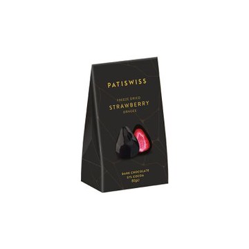 PATISWISS帕蒂西 凍乾草莓夾餡黑巧克力(80g)