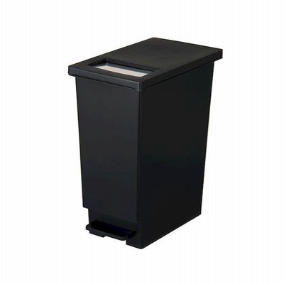 4973221009304 新輝合成 ユニード プッシュ＆ペダル20S ブラック 20L トンボ ダストボックス ゴミ箱
