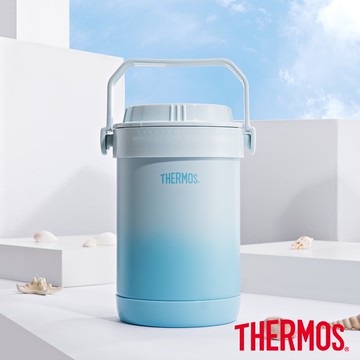【THERMOS膳魔師】秘境藍不鏽鋼真空保溫燜燒提鍋1500ml(RPF-20-GBL)