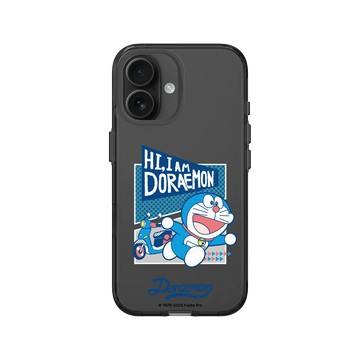 iPhone 16 Clear (相機按鈕) 酷墨灰 - 哆啦A夢 Doraemon - 兜風趣