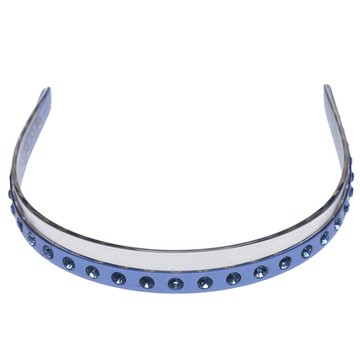 MIU MIU 經典水鑽鑲飾髮箍/頭飾(藍)