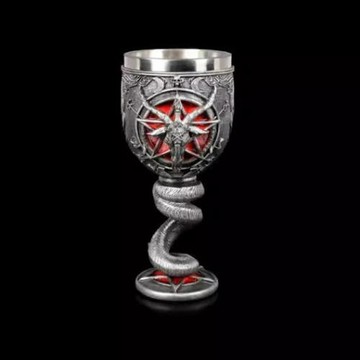 羊頭惡魔啤酒杯巴弗梅特高腳杯歐洲神話羊角惡魔馬克咖啡杯大容量