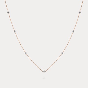 Lluvia de Estrellas | 星雨 0.56ct八心八箭天然鑽石 18K項鍊