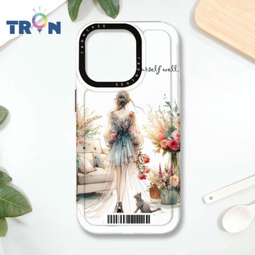 TRON IPHONE 16 PRO 優雅的女人 防摔 MAGSAFE 磁吸 太空載具殼 透黑 手機殼