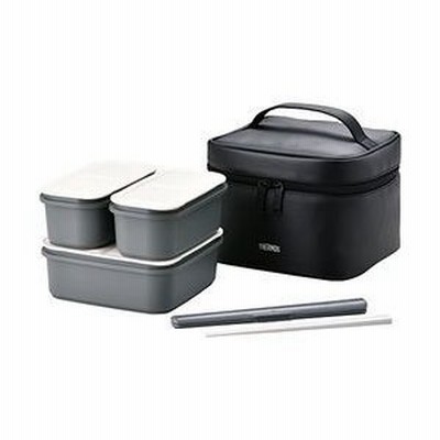 THERMOS（サーモス） フレッシュランチボックス 2段式 1790ml ブラック 取り寄せ商品