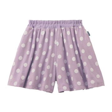 日本千趣會 - GITA 純棉薄涼傘狀短褲-點點-紫