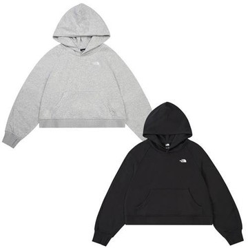 The North Face 北面 連帽長袖上衣 女裝 帽T 棉質 灰/黑 NF0A8F0YDYX/NF0A8F0YJK3