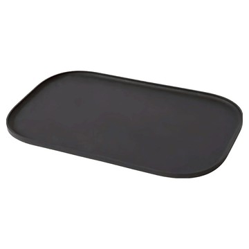 Obrus 寵物防漏餐墊 矽膠材質 長44x寬27 cm  錫器灰  1個