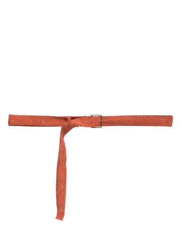 Forte Forte - textured leather belt - women - Leather - One Size - Orange