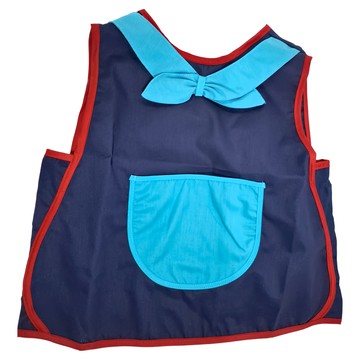 日系水手領結幼兒輕便圍兜 - 湖水藍  1件