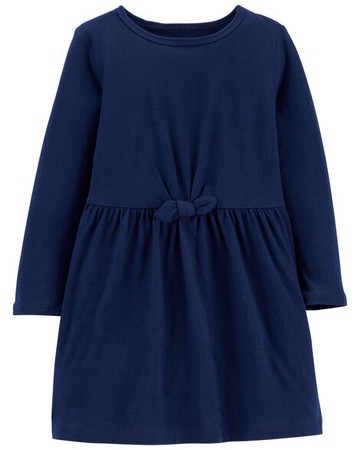 Toddler Long-Sleeve Cotton Dress